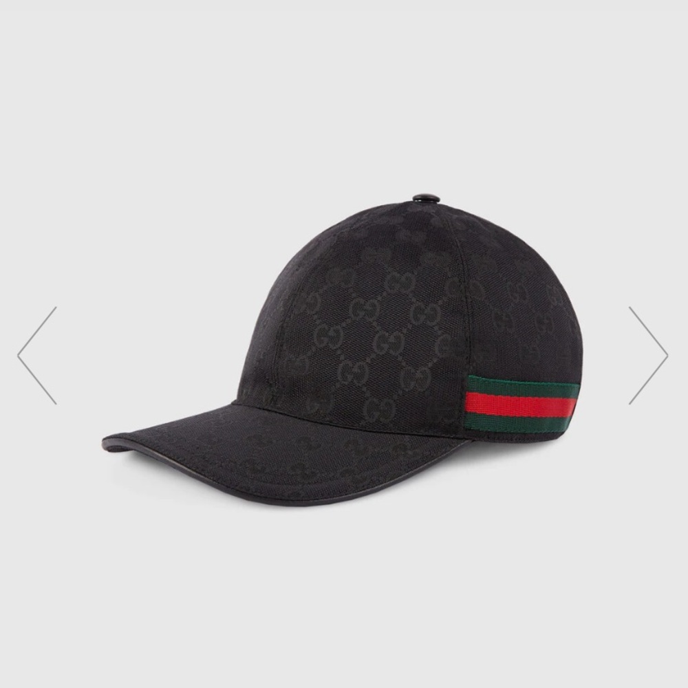 NWOT Gucci Original GG Canvas Baseball Hat with Web